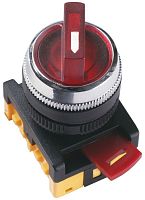 Переключатель АNС-22-2 240В 2 полож. 1НО+1НЗ неон красн. GENERICA BSW10-ANC-2-K04