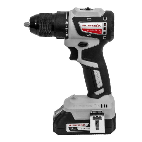 Дрель-шуруповерт аккумуляторная бесщеточн. ДА-13/18В 50 Li-ion АПИ (кейс 2 аккум. 2А.ч ЗУ) ИНТЕРСКОЛ 776.2.2.70 фото 2