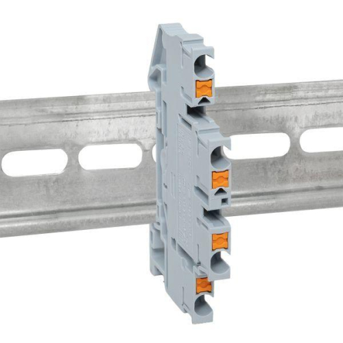 Колодка клеммная пружинная двухуровневая 2.5 Push-in сер. EKF PIT-2.5-double фото 3