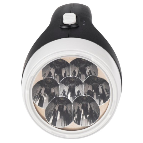 Фонарь аккумуляторный ручной AccuF2-L07-bk 7LED 2 режима: 100проц./25проц. аккум. 0.4А.ч выдвижная вилка индикатор зарядки черн. ФАZА 5000810 фото 4