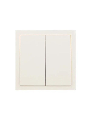 Выключатель 2-кл. СП ZIMA IP20 10А безвинт. зажим слон. кость LEZARD 704-9088-101QC фото 3