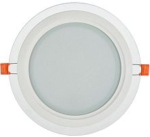 Светильник светодиодный ДВО 1622 18Вт 4000К IP20 встраив. со стекл. круг IEK LDVO0-1622-18-4000-K01