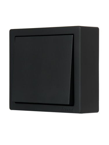 Выключатель 1-кл. ОП LETO черн. бархат LEZARD 752-4200-100 фото 4