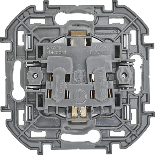 Розетка 1-м СП Inspiria 16А IP20 250В 2P+E немецк. стандарт механизм алюм. IEK 673722 фото 4