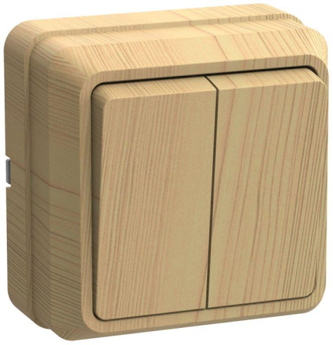 Выключатель 2-кл. ОП Октава 10А IP20 ВС20-2-0-ОС сосна GENERICA EVO20-K03-10-DC Выключатель 2-кл. ОП Октава 10А IP20 ВС20-2-0-ОС сосна GENERICA EVO20-K03-10-DC