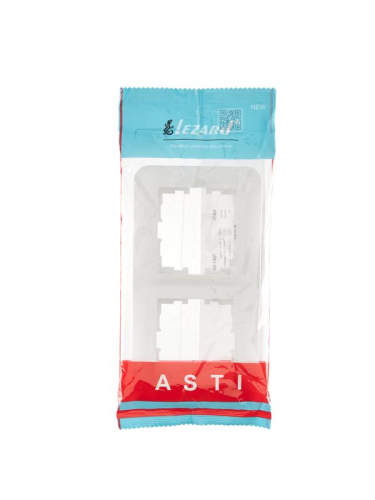 Рамка 2-м ASTI горизонт. бел. LEZARD 7081-0200-147 фото 4