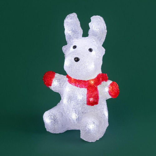 Фигура светодиодная акриловая "Олененок в шарфе" 20х17х30см 24LED 1Вт IP20 элементы питания 2хAA (не в компл.) Neon-Night 513-314 фото 6