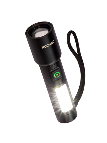 Фонарь ручной аккум. 10Вт LaserLED/широк.cвет/Li-ion 1200мА.ч алюм. КОСМОС (KOC134Lit) фото 4 Фонарь ручной аккум. 10Вт LaserLED/широк.cвет/Li-ion 1200мА.ч алюм. КОСМОС (KOC134Lit) фото 4