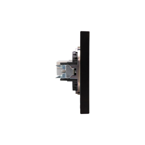 Розетка компьютерная СП STRONG MIELE RJ45 кат.6 антрацит Kranz KR-78-0724-5 фото 4