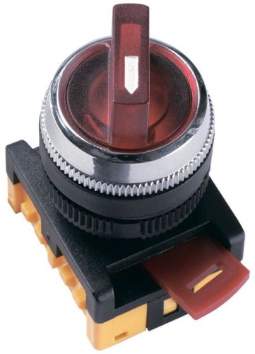 Переключатель АNСLR-22-3 240В на 3 полож. 1НО+1НЗ красн. GENERICA BSW10-ANCLR-3-K04