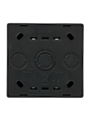 Выключатель 2-кл. ОП LETO черн. бархат LEZARD 752-4200-101 фото 4