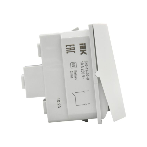 Выключатель 1-кл. 1мод. ВК0-11-00-П бел. PRIMER IEK PR-KK40D-VO-2-1-K01 фото 3 Выключатель 1-кл. 1мод. ВК0-11-00-П бел. PRIMER IEK PR-KK40D-VO-2-1-K01 фото 3