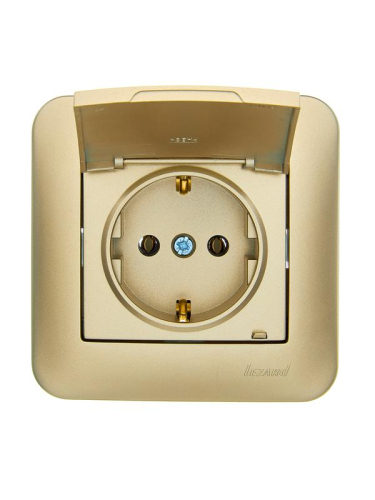 Розетка 1-м СП ASTI 16А IP20 с заземл. с крышкой термопласт в сборе золото. LEZARD 7081-3636-123В фото 6 Розетка 1-м СП ASTI 16А IP20 с заземл. с крышкой термопласт в сборе золото. LEZARD 7081-3636-123В фото 6