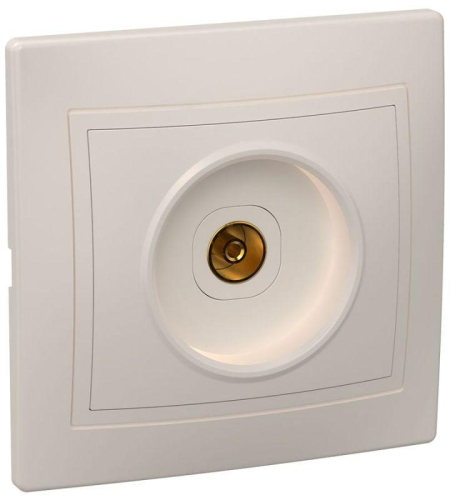 Розетка телевизионная TV 1-м СП Кварта РТВ10-ККм IP20 крем. GENERICA EAK10-K33-DM Розетка телевизионная TV 1-м СП Кварта РТВ10-ККм IP20 крем. GENERICA EAK10-K33-DM