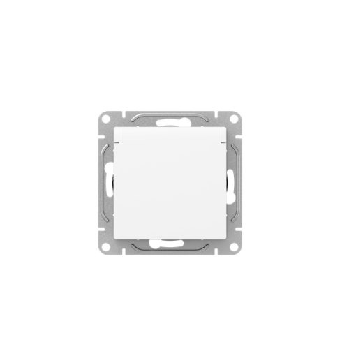 Розетка СП Эпика 16А IP44 с заземл. защ. шторки с крышкой механизм бел. EKF UP1-SOW-111-44 фото 4