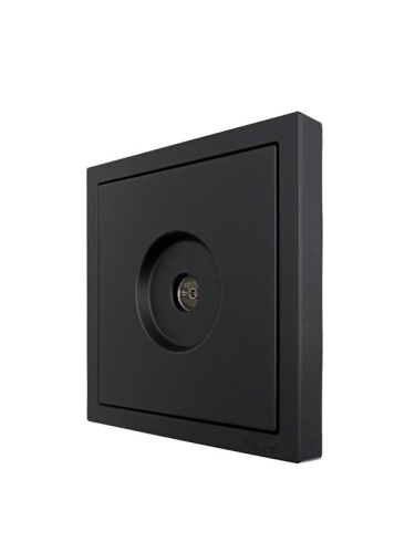 Розетка ТВ оконечная СП ZIMA IP20 черн. бархат LEZARD 704-4288-130 фото 2