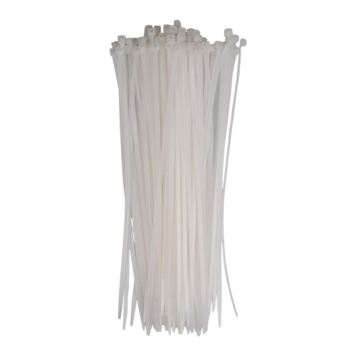 Хомут кабельный (стяжка) PCT 4.8х300-100WH 4.8х300 PA6.6 бел. (уп.100шт) JazzWay 5054035 фото 5