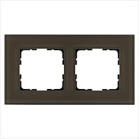 Рамка 2-м G-Glass стекло каперсовый Jasmart G1002GT