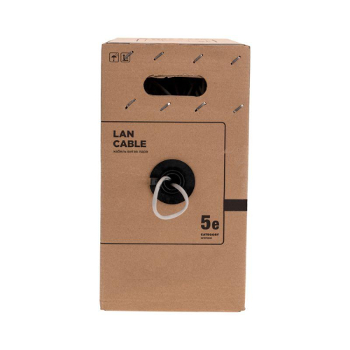 Кабель витая пара U/UTP кат.5E 2х2х24AWG solid CU PVC сер. (м) Rexant 01-0023-R фото 3