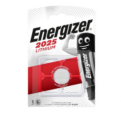Элемент питания литиевый ENR Lithium CR 2025 FSB1 (блист.1шт) Energizer E301021602 Элемент питания литиевый ENR Lithium CR 2025 FSB1 (блист.1шт) Energizer E301021602