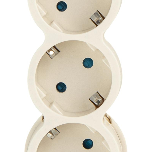 Фильтр сетевой 5х3м с/з с выкл 2кВт 10А/2 сл. кость Duwi 32572 7 фото 5