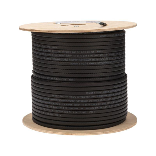 Кабель греющий (нагрев.) саморег. SRL16-2CR экранированный 16Вт/м 0.88кв.мм/105м 200м Rexant 51-0275 фото 5