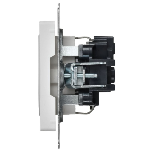 Розетка BRITE РС11-1-0-БрАБ 16А с заземл. без защ. шторок механизм арктич. бел. IEK BR-R11-16-K91 фото 3 Розетка BRITE РС11-1-0-БрАБ 16А с заземл. без защ. шторок механизм арктич. бел. IEK BR-R11-16-K91 фото 3