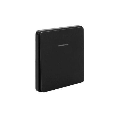 Выключатель проходной (переключатель) 1-кл. СП ROUND MIELE 10А с подсветкой оникс Kranz KR-78-0716-3 фото 4