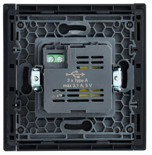 Розетка USB A+A 3.1А FORTE&PIANO FP149 черн. IEK FP-U21-D31-K02 фото 3 Розетка USB A+A 3.1А FORTE&PIANO FP149 черн. IEK FP-U21-D31-K02 фото 3