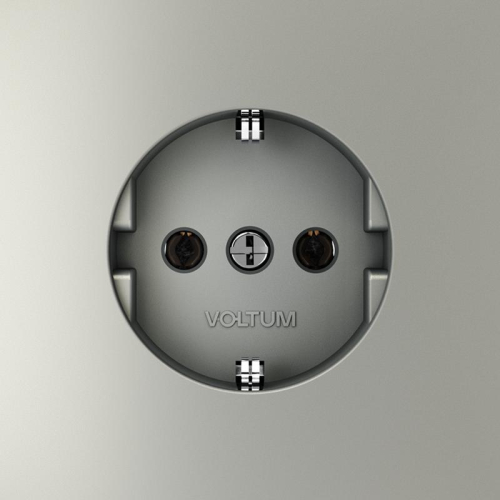 Розетка 1-м СП S70 16А с заземл. механизм сталь Voltum VLS040105 фото 3 Розетка 1-м СП S70 16А с заземл. механизм сталь Voltum VLS040105 фото 3
