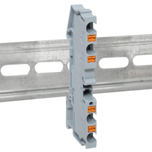 Колодка клеммная пружинная 4 Push-in 4 вывода сер. EKF PIT-4-4 фото 3