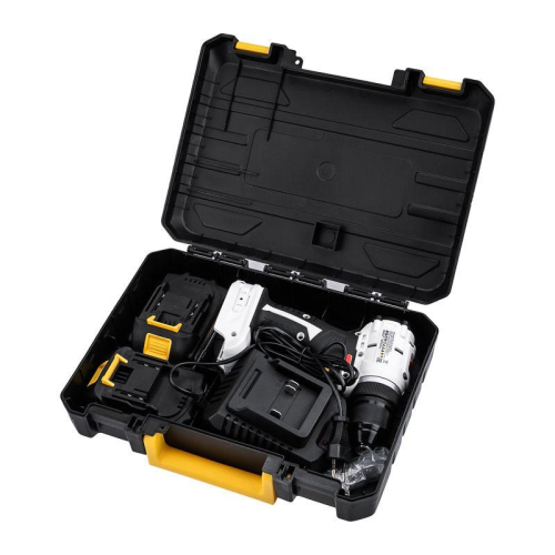 Дрель-шуруповерт аккумуляторная бесщеточная Li-Ion 20В 55Нм (кейс 2 аккум. 2А.ч) Kranz KR-PT-055 фото 19