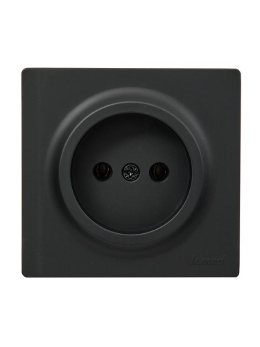 Розетка 1-м ОП LETO без заземл. ПБТ черн. бархат LEZARD 752-4200-121B Розетка 1-м ОП LETO без заземл. ПБТ черн. бархат LEZARD 752-4200-121B