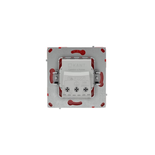 Розетка силовая KANT 2P+E защ. шторки красн. сатин DKC 7001003 фото 7 Розетка силовая KANT 2P+E защ. шторки красн. сатин DKC 7001003 фото 7