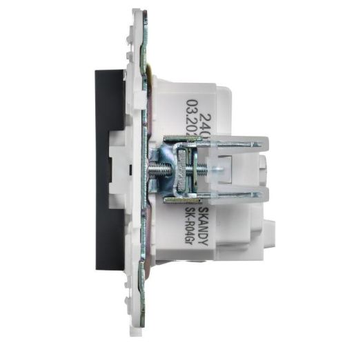 Розетка SKANDY 16А с заземл. без защ. шторок SK-R05T титан IEK SK-R11-16-K48 фото 5