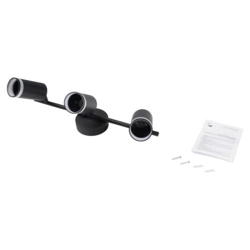 Светильник PCL-0103 3xGU10 IP20 230В BL настен./потолочн. декор. под лампу JazzWay 5066427 фото 2