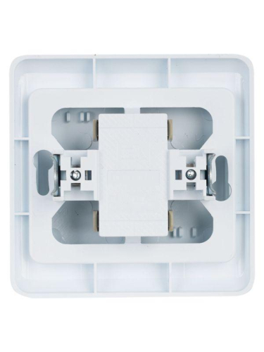 Выключатель 2-кл. СП Вега 10А IP20 ВС10-2-0-ВБ бел. GENERICA EVV20-K01-10-DM фото 3