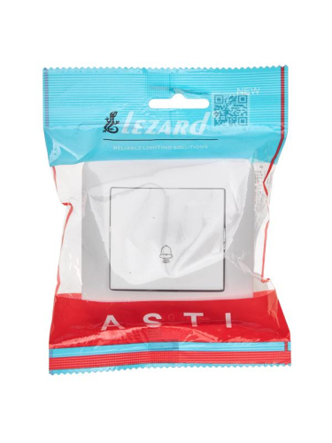 Кнопка звонка 1-кл.СП ASTI 10А IP20 в сборе бел. LEZARD 7081-0202-103 фото 3 Кнопка звонка 1-кл.СП ASTI 10А IP20 в сборе бел. LEZARD 7081-0202-103 фото 3