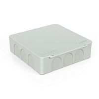 Коробка распределительная ОП 100х100х30 (HF) для прям. монтажа двухкомп. безгалоген. (уп.48шт) Промрукав 60-0302