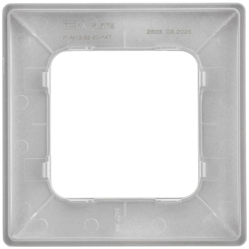 Рамка 1-м СП FLITE РУ-1-К-ФлА алюм. IEK FI-M12-32-20-K47 фото 4