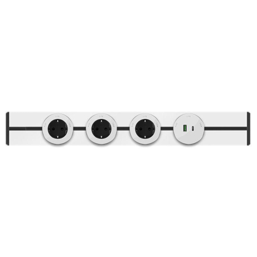 Розетка MultiTrack 13А 250В универс. круглая бел. SE MTK13002W фото 3
