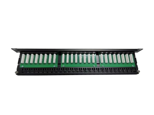 Патч-панель 19 1U кат.5E неэкранир. высокой плотности 48 порта RJ45 Krone IDC TOKOV ELECTRIC TKE-PP-5E-1U-48P-UTP фото 2