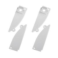 Набор заглушек 9818-3 профиля 9818 2шт глухие 2шт с отверстием Эра Б0062788