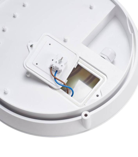 Светильник светодиодный WP 25 C 20W OP 940 D300 WH 300х300х93мм 20Вт 4000К IP65 пылевлагозащ. ЖКХ бел. Русский Свет 15072523330 фото 4