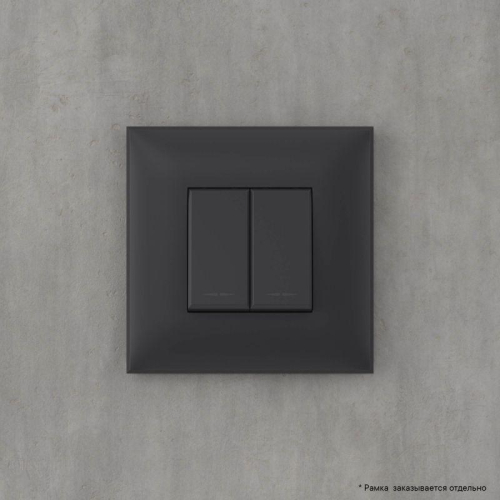 Кнопка 2-кл. СП Avanti "Черный матовый" DKC 4412154 фото 6