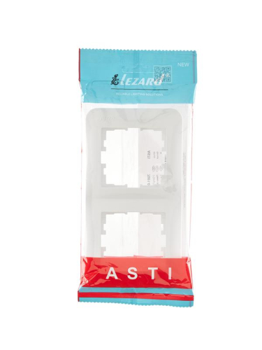 Рамка 2-м ASTI вертикал. бел. LEZARD 7081-0200-152 фото 4