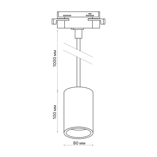 Светильник трековый подвес светодиодный ARTLINE 80х80х100мм 12Вт 960Лм 4000К 230В алюм. 4.2кв.м черн. Ritter 59703 6 фото 11