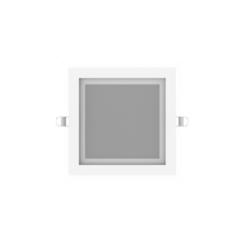 Светильник светодиодный Glass 18Вт 3000К IP20 1390лм 220-240В ДВО квадрат с декоративн. стеклом бел. GAUSS 948111118 фото 3