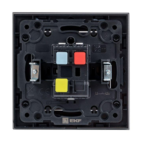 Переключатель проходной 1-кл. Стокгольм 10А механизм черн. PROxima EKF EZV10-025-10 фото 7