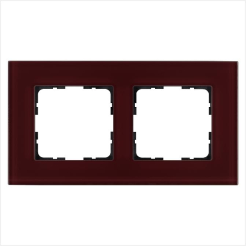 Рамка 2-м G-Glass стекло гранат. JasmartG1002GH